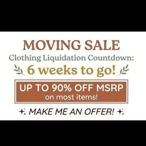 $10 & UNDER LIQUIDATION SALE!! Up to 90% off! MOVING…. It’s all gotta go!